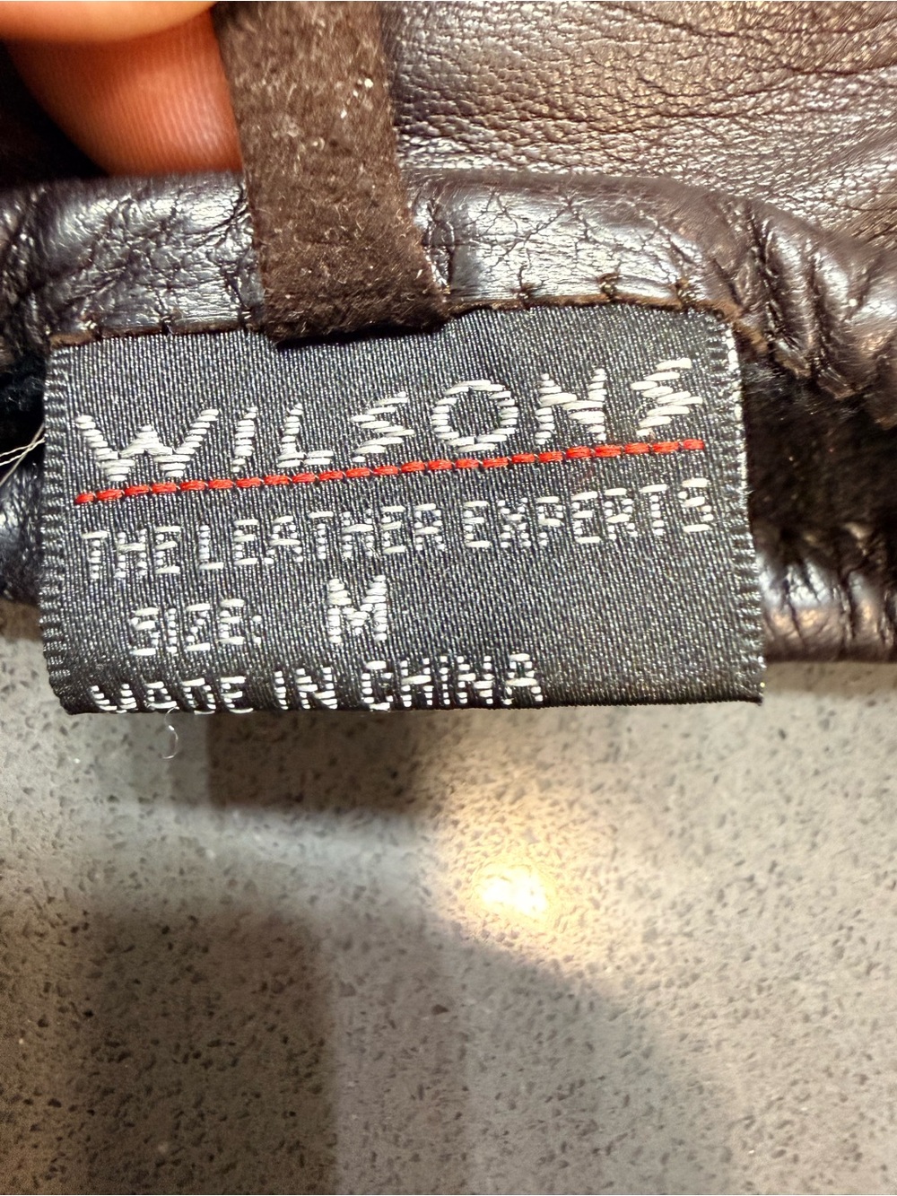 Vintage Wilsons Leather Brown Genuine Leather Gloves Size M - Picture 5 of 8